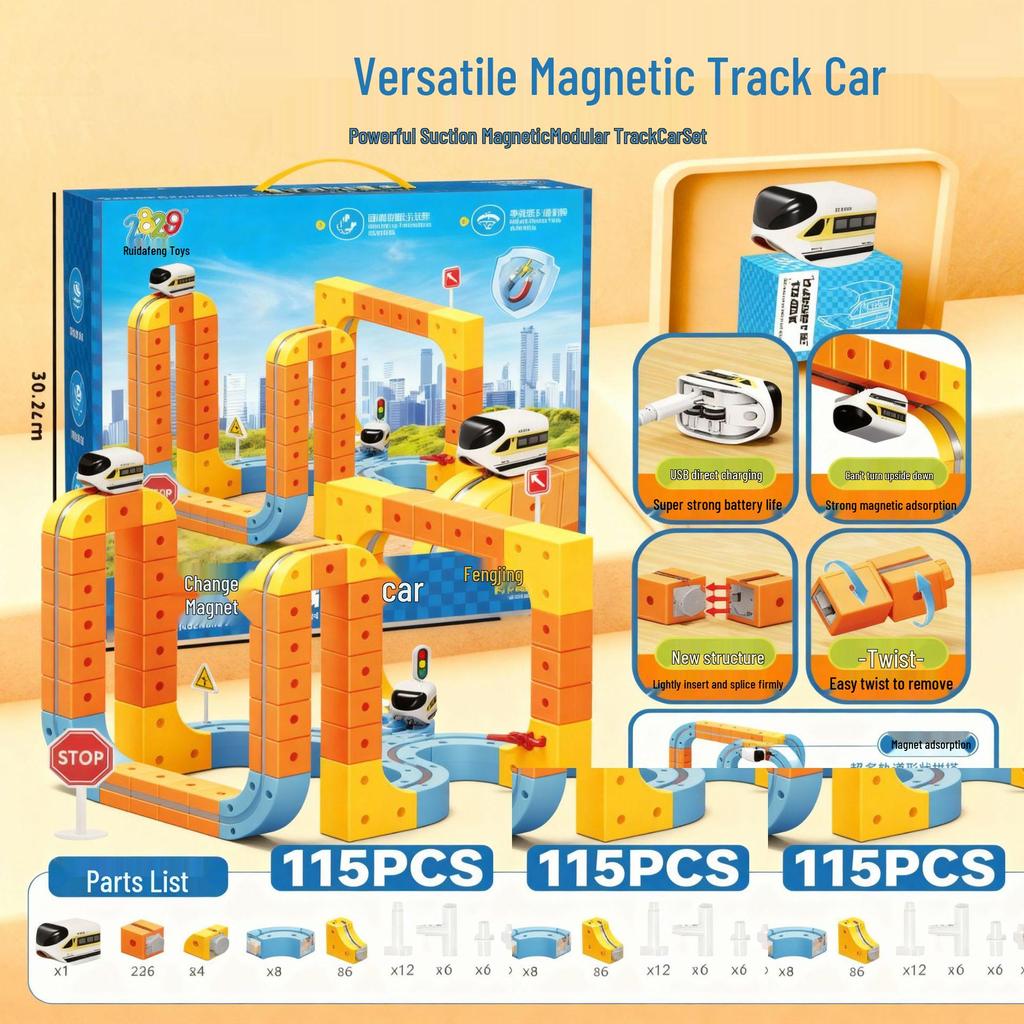 Magnetic Levitation Track Blocks: DIY Educational Toy for Kids