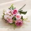 Artificial Flowers Wedding Christmas Craft Wreath Home Decor Accessories Bride Holding Flowers Scrapbooking Silk Hydrangea Peony
