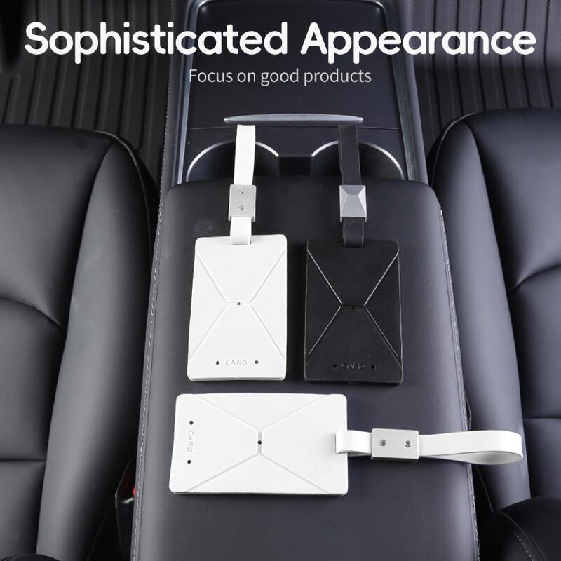 HdoorLink For Tesla Model 3 Model Y Key Card Cover Silicone Key Card Protective Case Anti-Lost Card Holder Keychain For Tesla Accessories