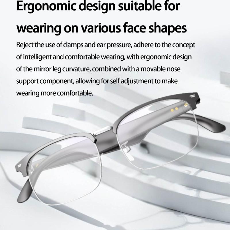 Hands Easy Glasses with Screen Voice Commands 8Hrs Battery Ergonomic Eyewears for Outdoor Travel Office Use