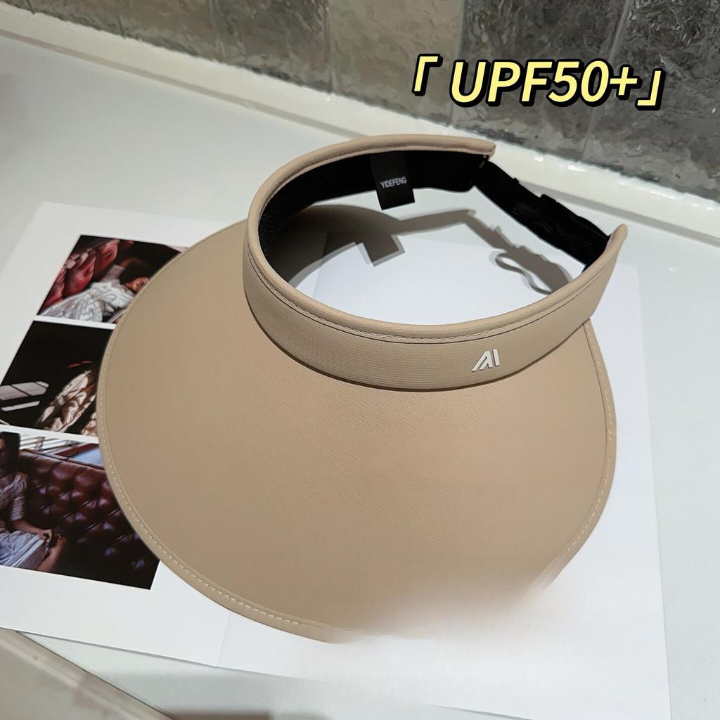 Verão Chapéu de Aba Larga Seda Gelo Chapéu Topo Vazio Feminino Chapéu Portátil Ultravioleta para Exterior Dobrável Chapéu de Proteção Solar