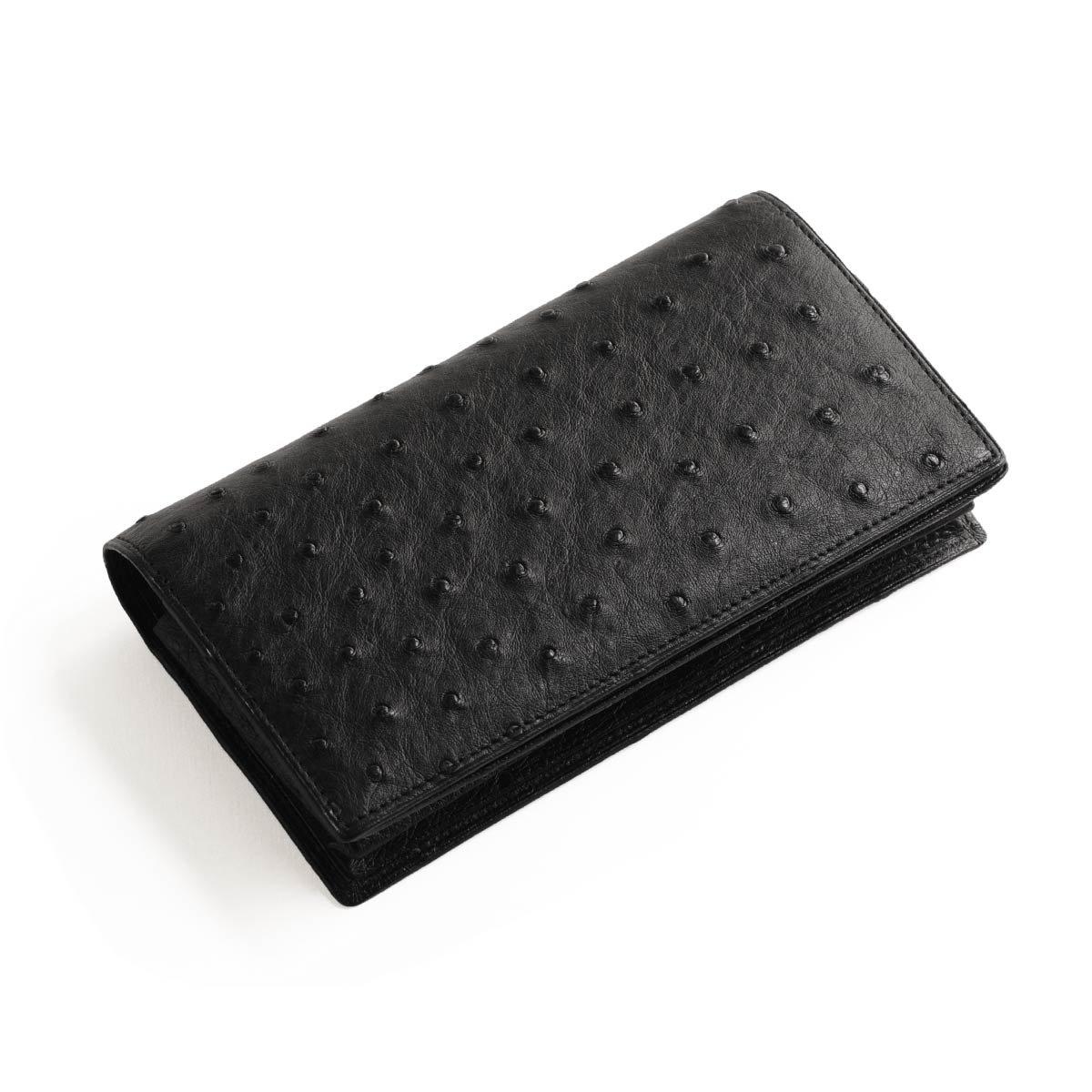 

Довгий Зроблено в Містить 200 Musou Black [Sankyo Shokai] Чоловічий Гаманець, Японія, Страус, Купюри, Кравець чорний