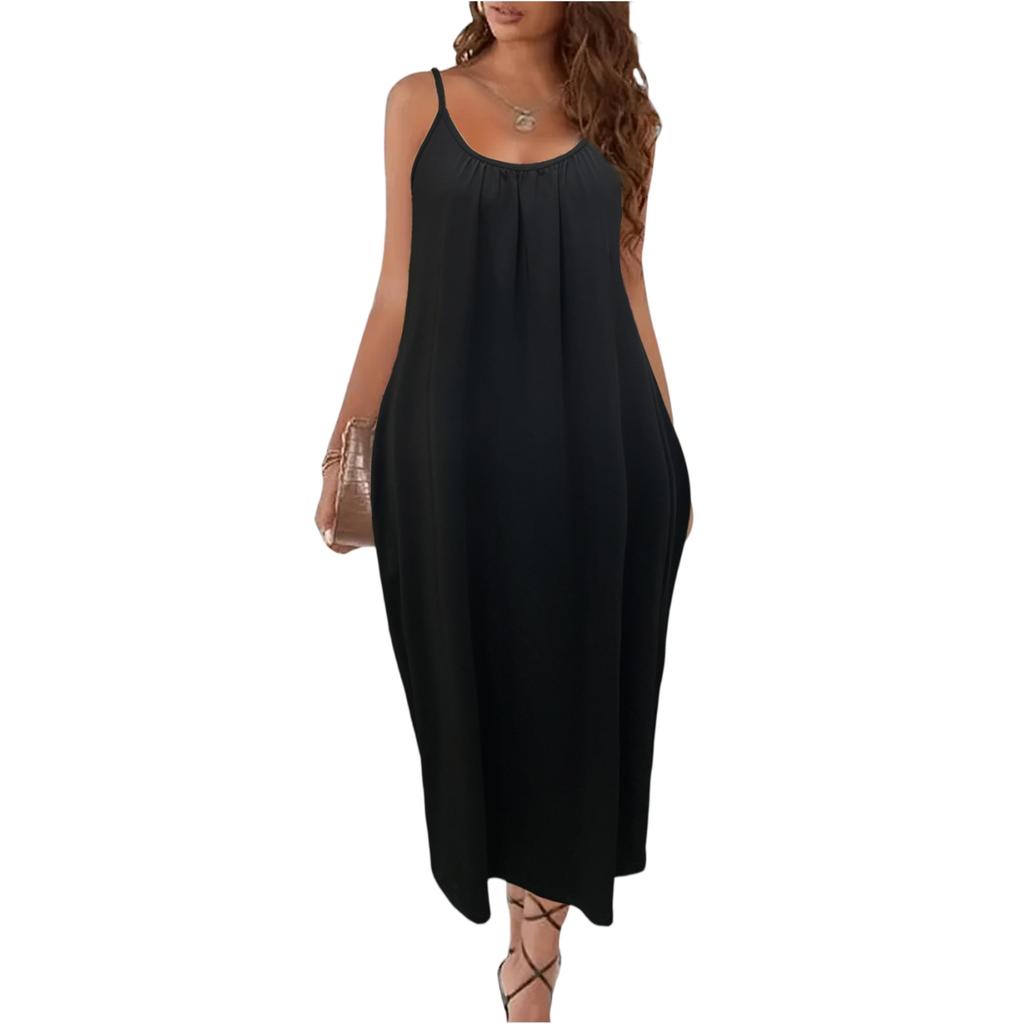 Modisches Lässiges Damen-Freizeitkleid mit Rückenausschnitt für den Urlaub