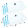 Vacuum Bags Vacuum Bag For Clothes Bedding Sweaters Set Of 6 Pieces 60X40 Cm