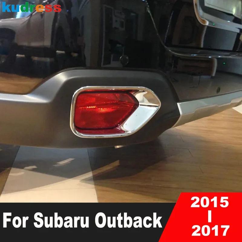 

Car Rear Fog Light Lamp Cover Trim For Subaru Outback 2015 2016 2017 Chrome Tail Bumper Foglight Bezel Trims Accessories