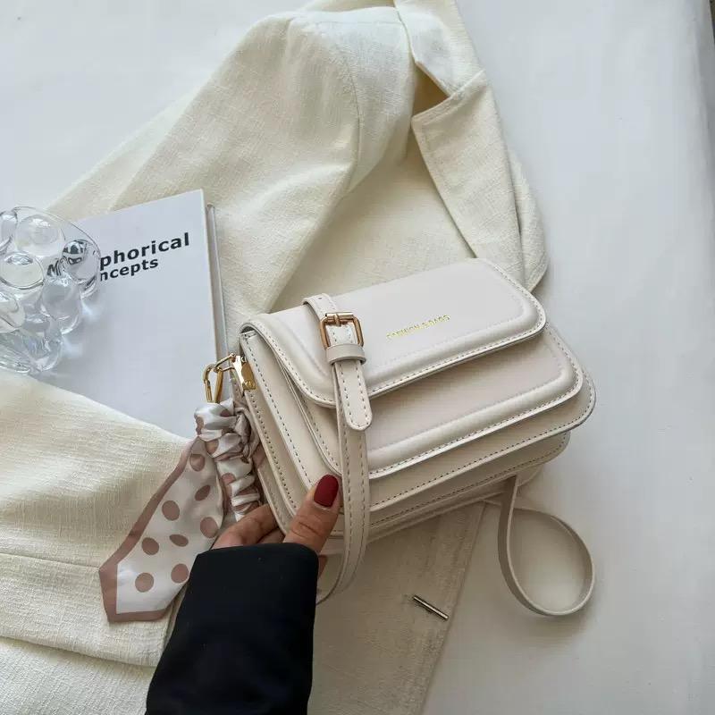 Leather Shoulder Bag Purse for Women - Fashion Crossbody Bags Underarm Bag Small Square Satchel Handbag