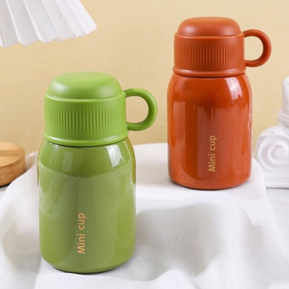 Stainless Steel Vacuum Flask Double Layered Mini Pocket Cup Portable Sports Water Bottle  Travel