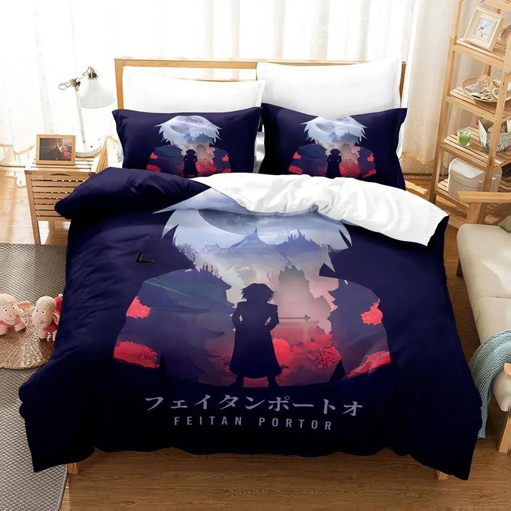 3D Tisk Anime HUNTER×HUNTER Feitan Ložní Set Jednolůžkový Twin Plný Queen King Size Ložní Set Aldult Dětská Ložnice Sady Povlečení