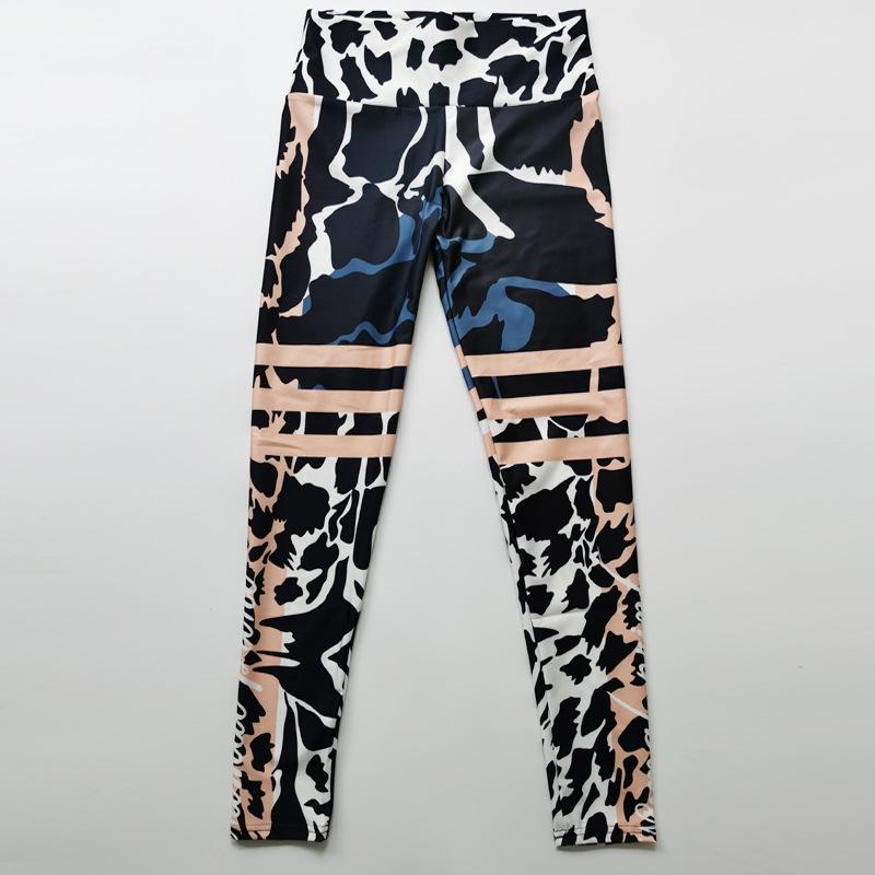 New Arrival Stretch-Fit High-Waisted Butt-Lifting Workout Trousers for Women Leopard Print Yoga Pants