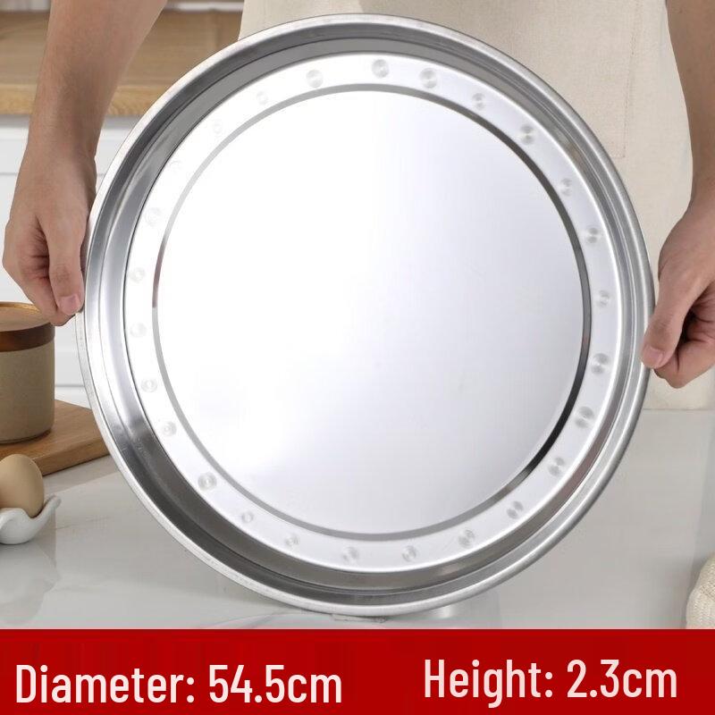 Chef Yiqi Japanese Style 55cm Rice Husk Round Serving Trays - 5 Pack
