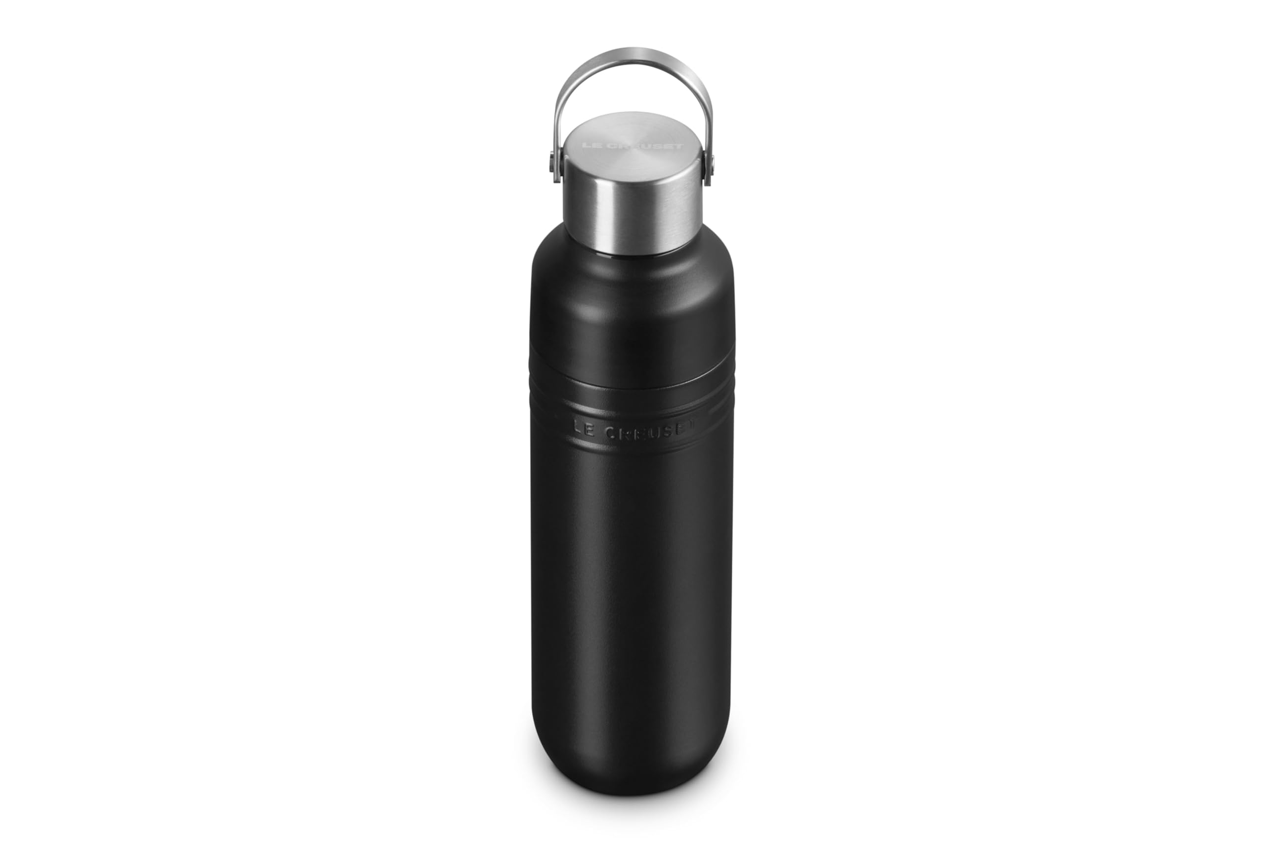 Le Creuset Bottle 500ml Matte Black Stainless Steel Vacuum Insulation Hot Cold Wide Mouth Easy to Clean On the Go