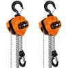 Chain Block, 0.25t, 2.5m, Chain Hoist, Lever Hoist, Tensioner, Manual, 250kg Lift Capacity, Chain Roller, HVC-025 (Set of 2)