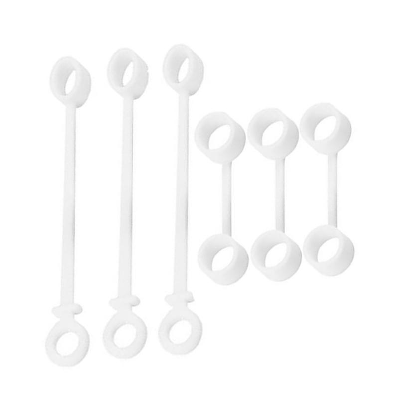 

Universal Charging Adapters Fixed Tether Anti-Lost Dustproof Data Cord Protective Cap Charging Port Dust Cover белый