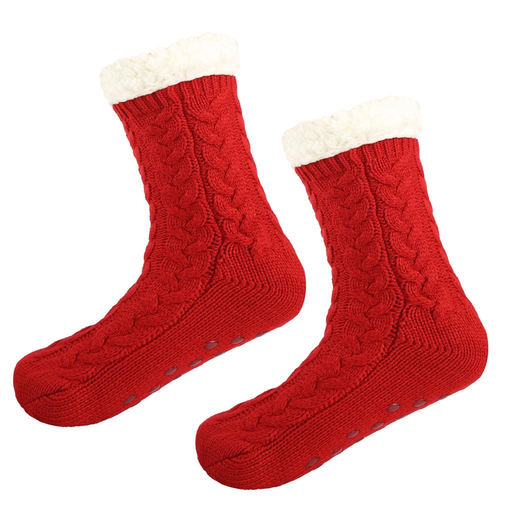 Fleece Non-slip Floor Socks Thickened Encrypted Floor Socks Non-slip Warm Sleeping Indoor Home Socks