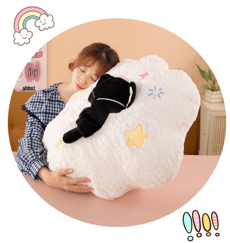 Cross-border Luo Xiaohei Plush Pillow Cushion and Office Backrest Doll Gift