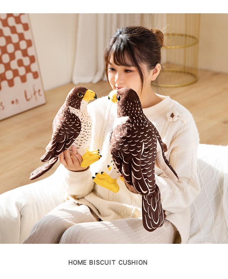 Small Eagle and Owl Plush Toy - Children's Cognitive Ornament and Photography Prop