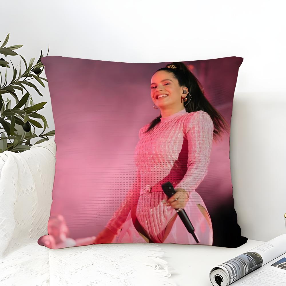New Flamenco Singer R-Rosalia Music Lux 2 Pillow Case Cotton Linen Fabric Square Zipper Pillowcase Home Decorative Living Room