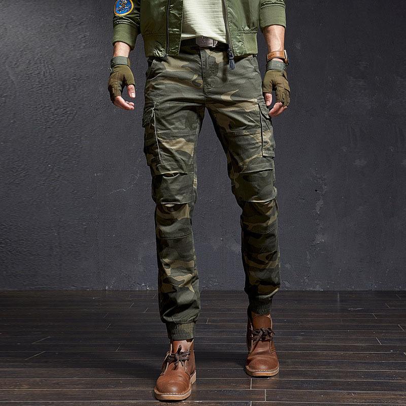 FiveFive Fashion Casual Cargo Pants Male Streetwear Harajuku Joggers Men Clothing Camo Trousers