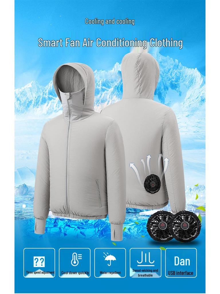 Couple's Lightweight Summer Cooling Air-Conditioned Sunscreen Jacket.