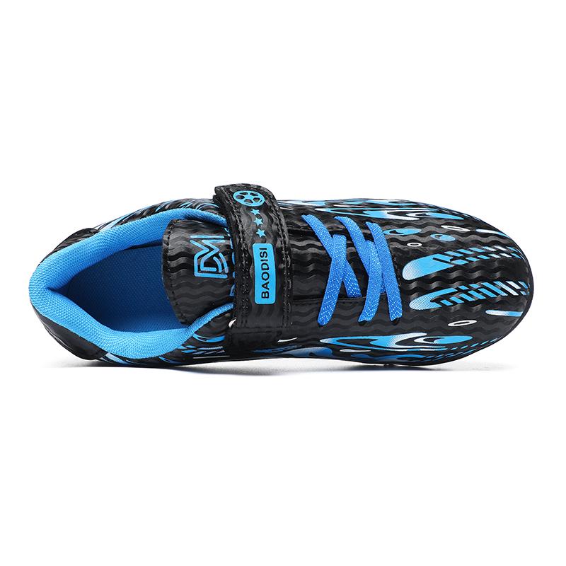 Kids Football Shoes Shock Absorption Anti-skid /Wear-resistant Long Spike Outdoor Sports Training Football Shoes for Boys