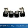 BMW 535li M5 Quad Outlet Carbon Fiber Exhaust Tailpipe (Stainless Steel, F10/F18)