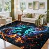 Chelsea FC Design Crystal Velvet Rug Soft Decorative Mat for Bedroom Entrance