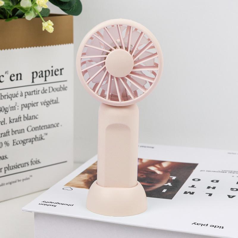 Portable Silent Mini Fan: Low-Noise, Rechargeable, with Lanyard HL007