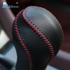 PU Leather Gear Shift Knob Handle Cowhide Cover Hand-sewn for Infiniti QX50 QX70 QX80 EX FX35 37 G37 Interior Accessories