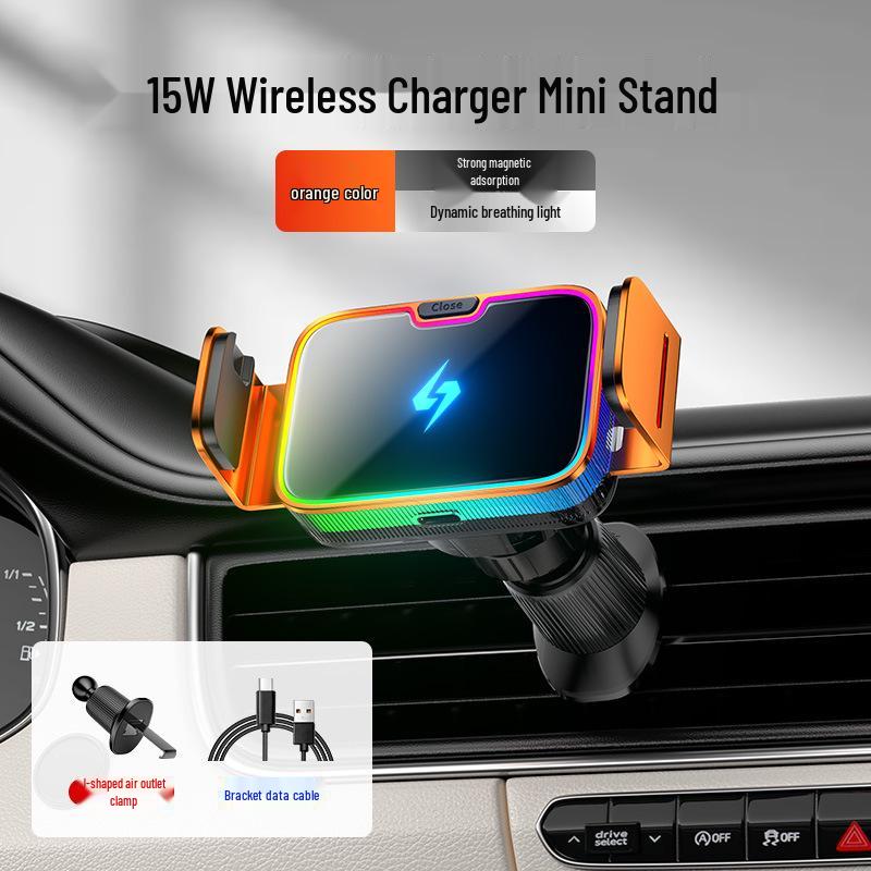 MagSafe 15W Wireless Fast Charging Car Mount & Magnetic Phone Holder
