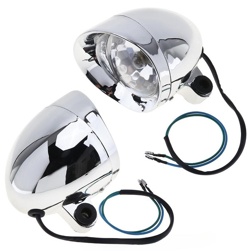 Universal Retro Motorcycle Spotlight Small Fog Light Modified Accessory