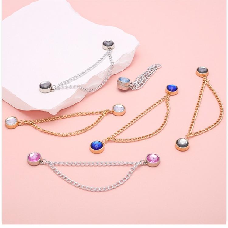 Pants Shortener Clasps for Jeans Pants Make Shoer Magnetic Trousers Length Adjuster Clip for Trousers Length Adjustment