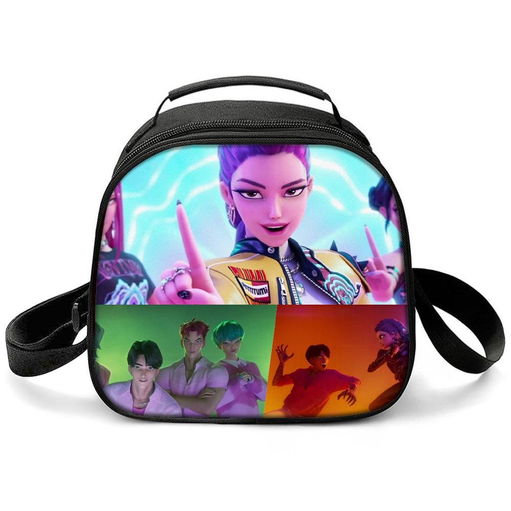 KPOP Witch Hunters Printed Cartoon Student Warm Lunch Bag Messenger Bag