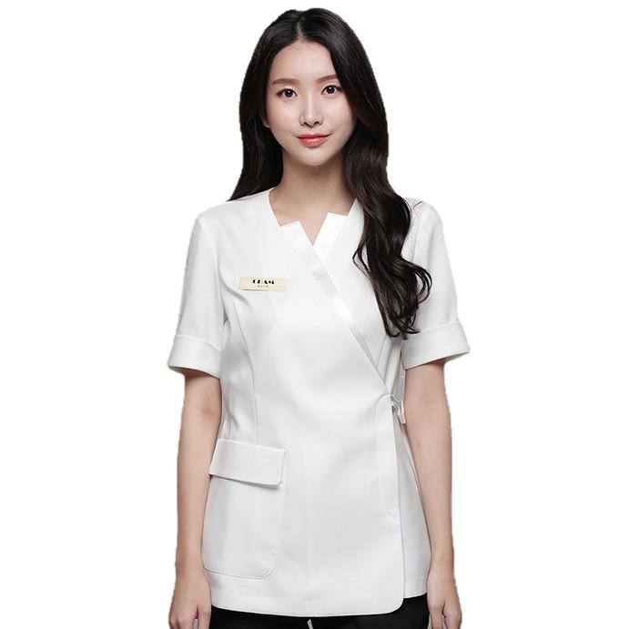 Costum de tehnician de salon profesional în stil coreean pentru femei