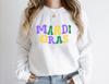 Women's Mardi Gras Carnival Round Neck Long Sleeve Sweatshirt