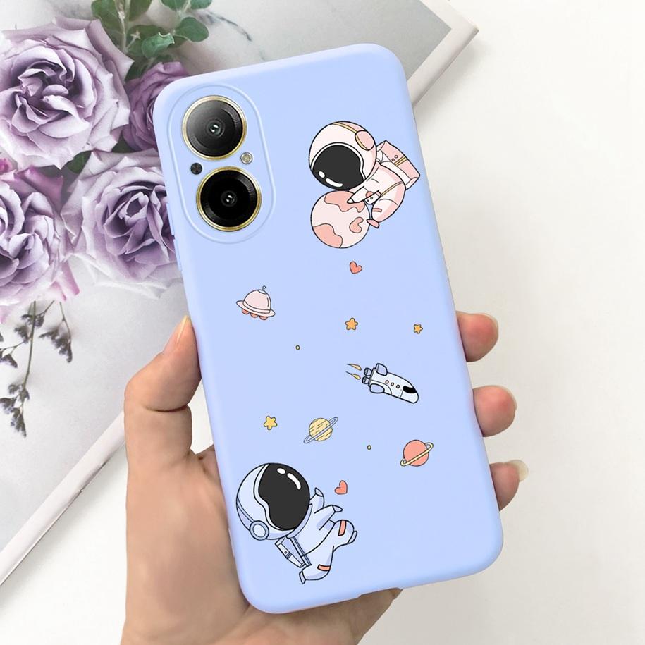 Case For Oppo Realme C67 4G Phone Cases Fashion Astronaut Soft Silicone Shockproof Back Cover Matte Shell For RealmeC67 4G Funda