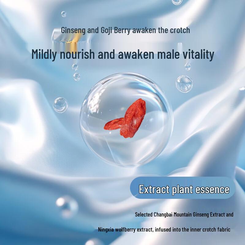 Hengyuanxiang Men's Ice Silk Boxer Briefs