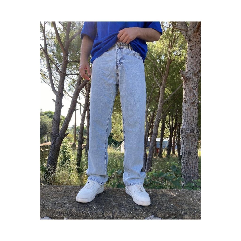 Washed Black Baggy Trousers