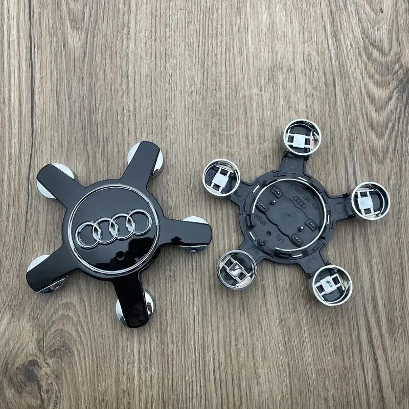 For Audi 8Y4Pcs 135mm Car Wheel Rim Five Claws Center Cap 4F0601165N For Audi A5 A4 A4L A6 A6L A7 A8 Q5 Tires Hub Covers Accessories