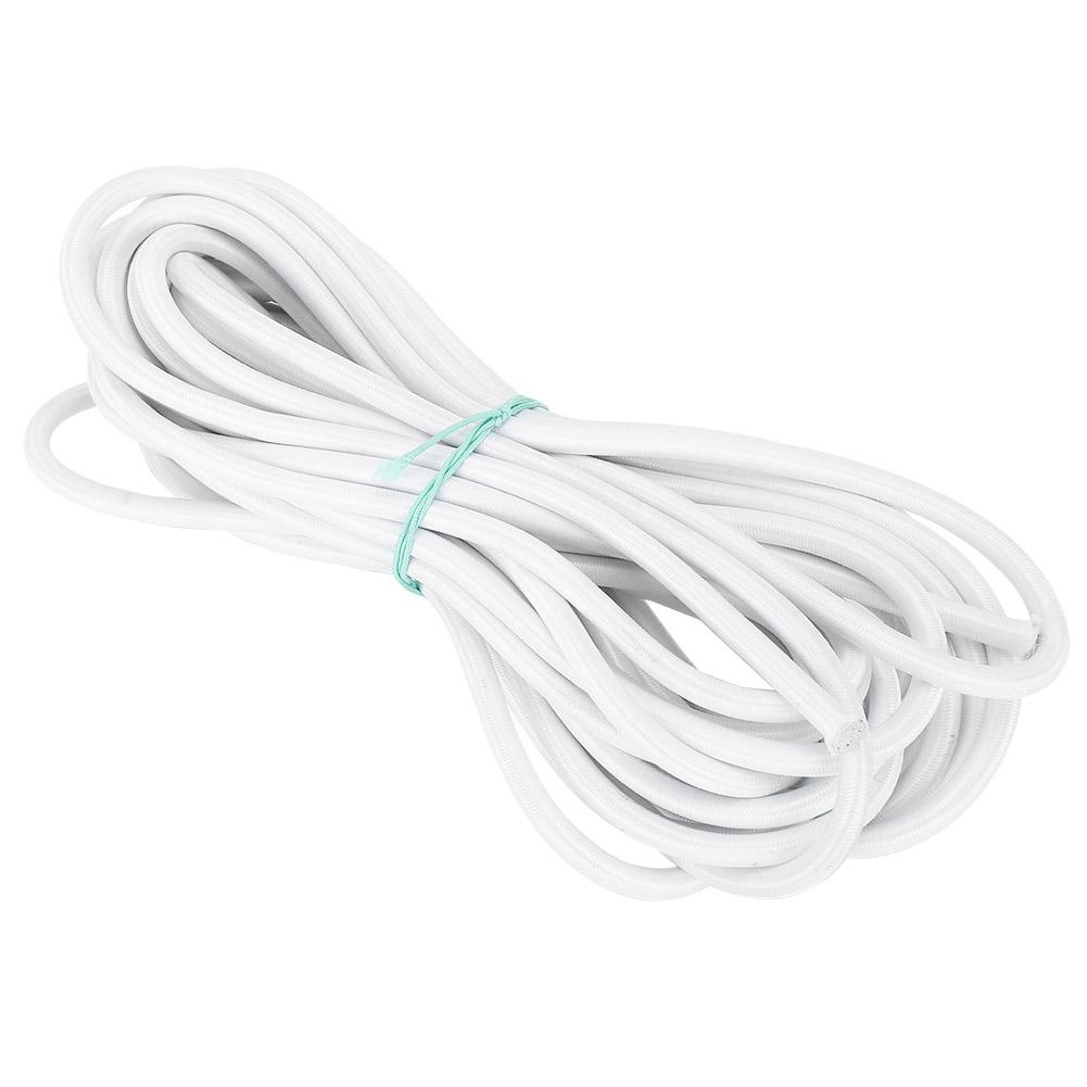 

7mm 10m 32.8ft Strong Elasticity Round Elastic Rope Cord Sewing DIY Accessories White