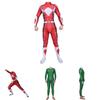 Vibrant Power Rangers Bodysuit Spandex Cosplay Costume For Unisex Kids And Adults