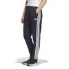 Adidas Regular Fit Dobbeltstrikkede Treningsbukser JVP36 i Legend Dame 3-Striper Blekk/Hvit (JW9790)
