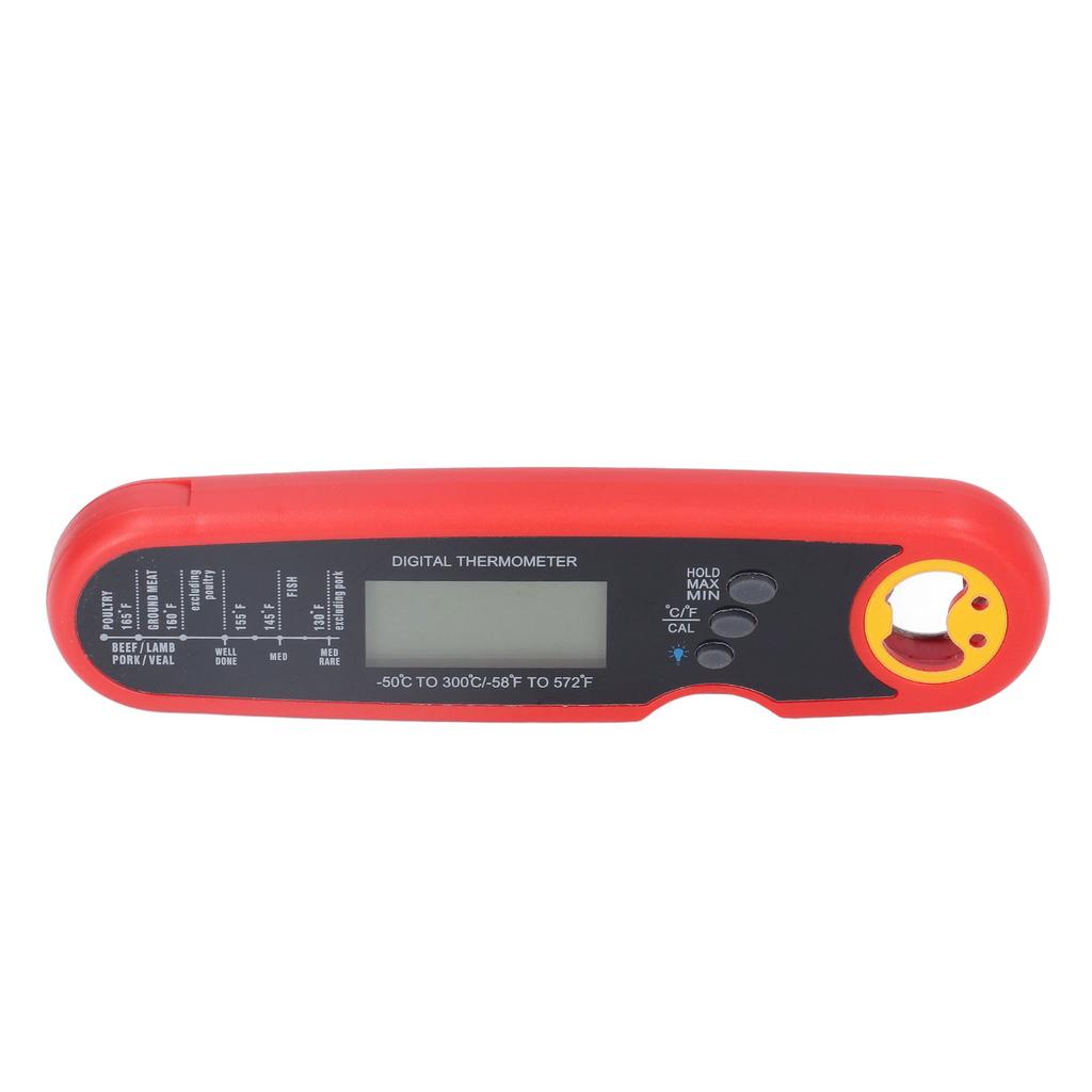 Food Thermometer Folding Waterproof Electrical Meat Thermometer Probe Quick Temperature Measurement for Grill Cooking