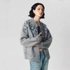 Unisex Vintage-Inspired Knit Cardigan Sweater Loose Fit V-Neck Long Sleeve Winter Casual Wear