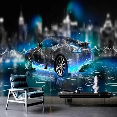 Modern Style 3d Wallpaper Car Photo Wall Murals Living Room Kid's Bedroom Wall Paper Children Cartoon 3d Mural Decor