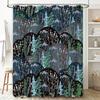 Botanical Shower Curtain Nature Floral Forest Green Plants Bathroom Decor Vintage Rustic Farmhouse Home Decor Wall Art