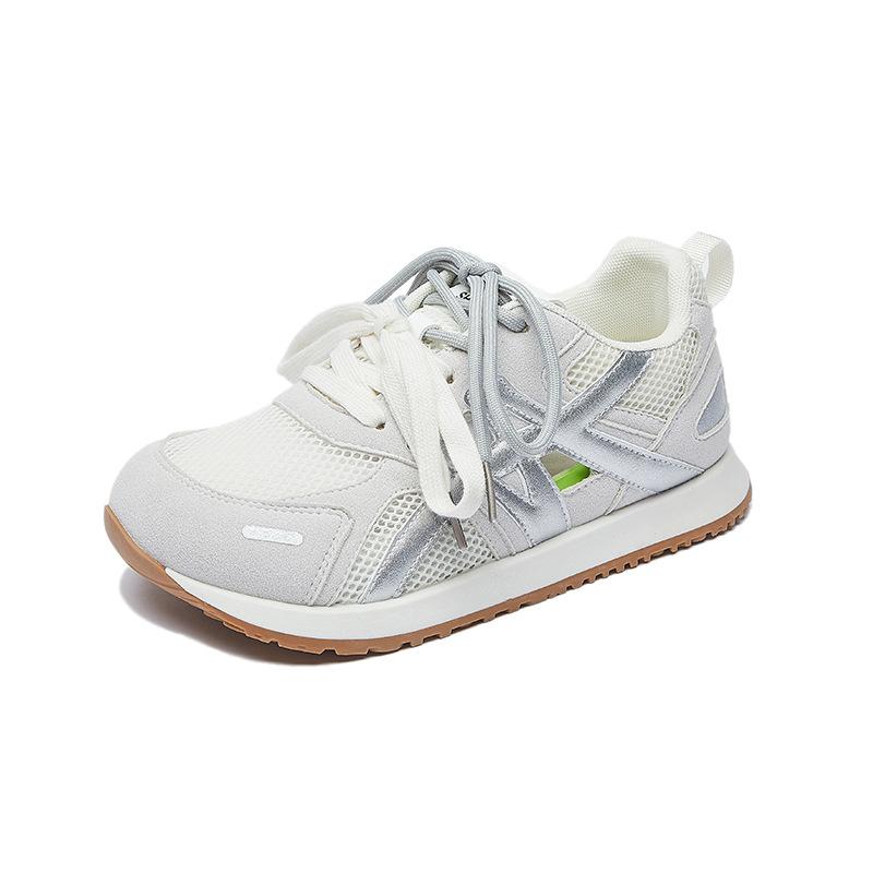 

инс тренд корейская версия новых папиных кроссовок женские 2025 лето взрыв спортивные беговые повседневные кроссовки сетчатые дышащие женские кроссовки 40 белый