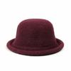 Korean Version of Curled Dome Top Hat, Women's Winter Fashion Straw Hat, Knitted Basin Hat, Japanese Casual Versatile Bucket Hat