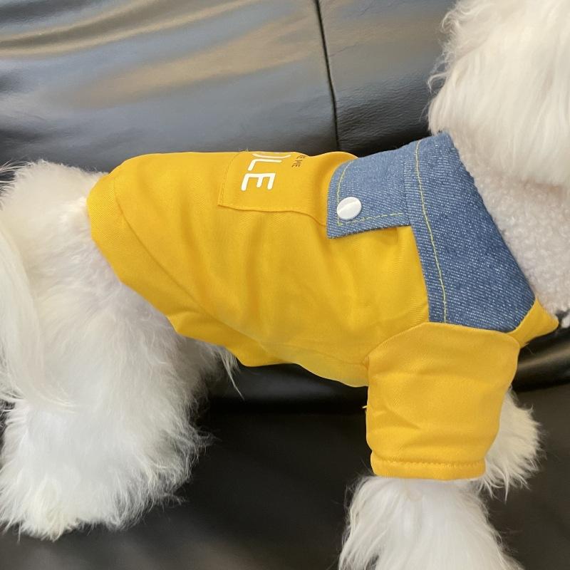 Dog Warm Parkas Cat Autumn and Winter Style Small and Medium-sized Dog Teddy Bear Teddy Bear Schnauzer Clothes Puppy