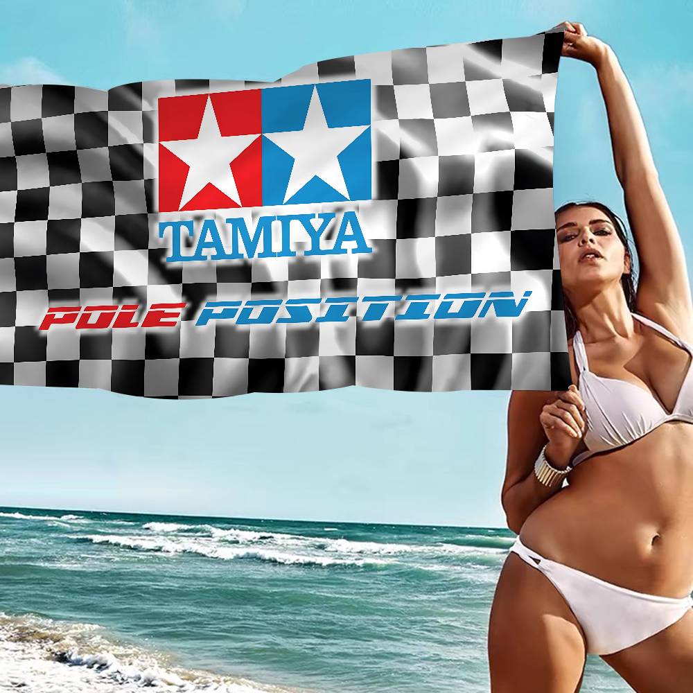 T-Tamiya Logo Bath Towel Microfiber Soft Water Absorbing Breathable For Girl Kids Decorative Cartoon Beach Towel