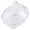 Hamster Bath Sand Box Transparent Plastic Small Animal Hideout House with Lid for Gerbils Syrian Mice Chinchillas Hamsters Habitat Cage Accessories